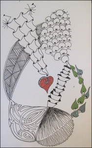 Stortini - Zentangle Wider Vertical with Heart
