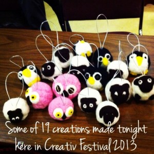 Creativ Festival, Wool Felted Charms