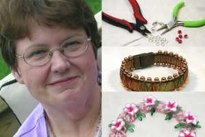 Pamela Kearns teaches jewellery making at Creativ Festival