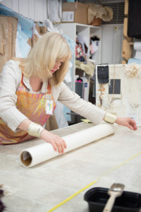 Linda Lundström in her studio.