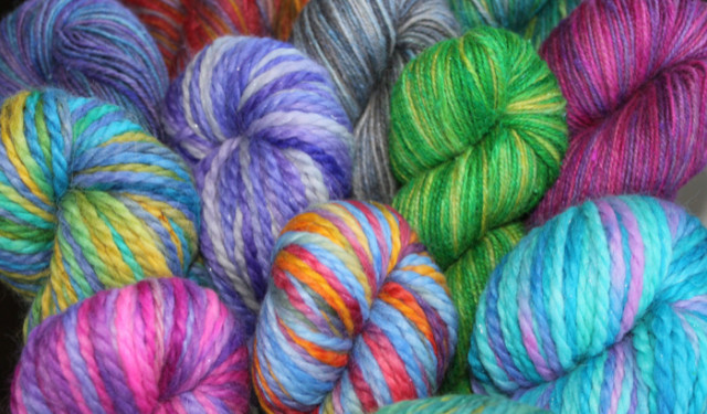 Hand Painted Yarn by Gail Stiver